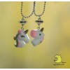 Кулоны для двоих друзей "Best Friends. Единороги круг". Цена за 1 комплект